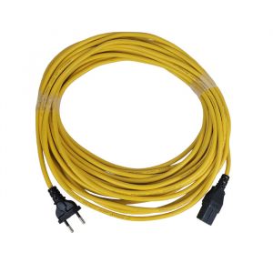 Netzkabel NuCable gelb 15 Meter 2 x 1mm²